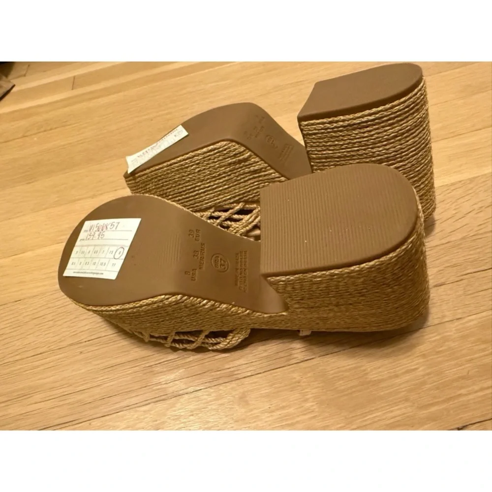 NEW! Anthropologie Vicenza Melissa Woven Platform Sandals - Picture 9 of 12